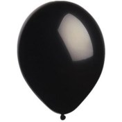 Resim Balonevi Balon 12 İnc Baskılı Metalik Siyah 100 Lü 