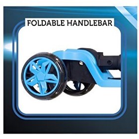 Resim Cool Wheels Tulpar Mavi Işıklı 3 Tekerlekli Çocuk Scooter 