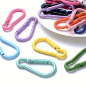 Resim 11 adet LKLDM Alüminyum Alaşımlı Anahtarlık Klipsi - Anahtar ve Aksesuarlar için Dayanıklı, Çok Renkli Assortiment, Hafif ve Yüksek Kaliteli Tasarım, Güvenli Anahtarlık | Renkli Anahtarlık | Dayanıklı Klips, Karabina Klipsi 
