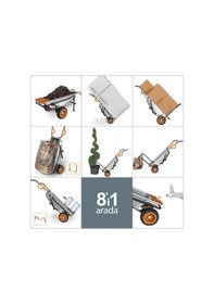 Resim Worx Wg050 100Lt./136Kg. Profesyonel Çok Amaçlı El Arabası, Taşım (531163671) 