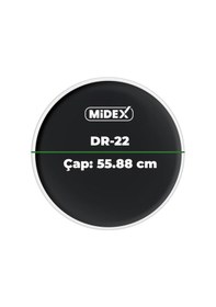 Resim Midex Dr-22bk Siyah Renk 22 İnç Kick Bas Bateri Davul Derisi Drumhead 22'' İnch 55.88 Cm 