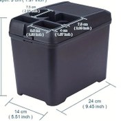 Resim Xuweiwei Siyah Araç Çöp Kutusu Çok Fonksiyonlu Saklama Kutusu Ve İçecek Tutucu Dayanıklı Abs Araç İç Aksesuarı 