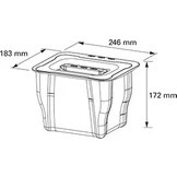 Resim Pelikan Joker Çok Amaçlı Mutfak Çöp Kovası Yüksek Kalite Plastik 5 Litre-Açık Gri 