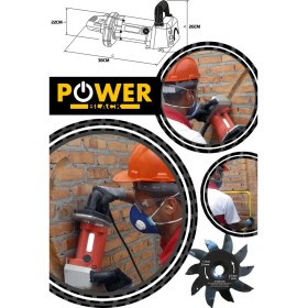 Resim Power Black Kanal Açma 2000W Kanal Açma Makinası Turbo Motor 