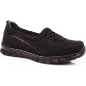 Resim Forelli 61014 Kadın Stretch Feather Light Spor Ayakkabı Siyah 