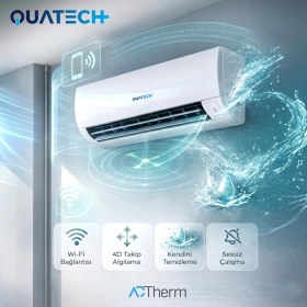 Resim Quatech Multi Split Klima 9.000 + 9.000 Btu/h | 1 Dış Ünite 18000 Btu/h A++ Enerji Sınıfı Duvar Tipi Inverter Klima 