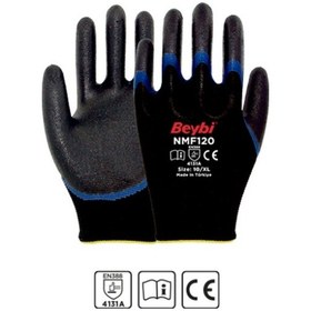 Resim Beybi Nmf120 10 Beden 12li Mikro Köpük 1-2 Nitril Kaplı Polyester 