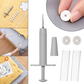 Resim Sanal Trend 48 Düğmeli Yorgan Kılıfı Nevresim Sabitleme Seti Çarşaf Klips Takımı 