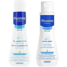 Resim Mustela Yenidoğan Bebek Şampuanı 100 ml & Mustela Hydra Bebe Vücut Losyonu 100 ml 