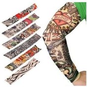 Resim Motosiklet Kol Çorabı Dövme Modelli 