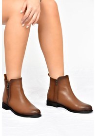 Resim Fox Shoes Taba Alçak Topuklu Günlük Kadın Bot L252671509 