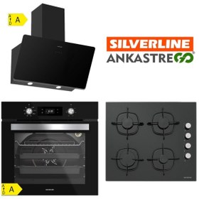 Resim Silverline Siyah Ankastre Set (Bo6504b01, Cs5335b01,3457 Soho) 