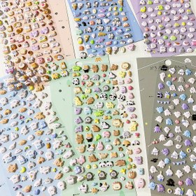 Resim Kawaii Hayvanlar 3D Kabarcık Etiketler - DIY Günlük, Laptop, Su Şişesi Süsleme için Sevimli Karikatür Hayvan Plastik Parlak Etiketler ile Düzensiz Şekiller - Estetik Sanat Kırtasiye, Günlük Dekorasyonu | Eğlenceli Tasarım | Dayanıklı Yapışkanlı, Komik Çıkartmalar 