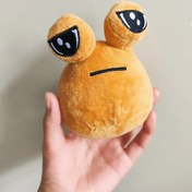 Resim 1 adet Sevimli Uzaylı Peluş Oyuncak 11.99 cm, Küçük Köpekler için Etkileşimli Polyester Pet Oyuncak, Dayanıklı Yumuşak Benim Evde Uzaylı Peluş Hayvan, Pile Gerek Yok 