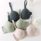 Resim Her Gün Bralette 3 Adet Set 24811 Limon Işık Gri Bej, Düz Renk, Yüksek Destek, Çıkarılabilir Olmayan Dolgulu, Alt Teli Destek, İç Giyim, Uyku ve Lounge 