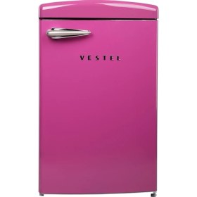 Resim Vestel Retro SB14111 Pembe 122 Lt Statik Buzdolabı 