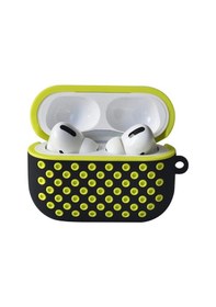 Resim Newface Apple Uyumlu AirPods Pro 2 2.nesil Spor Delikli Kılıf - Siyah-sarı 