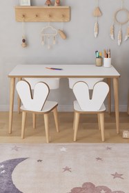 Resim OBİ Atölye Çocuk Oyun Aktivite Masası 2 Sandalyeli Çekmeceli Çocuk Masası 