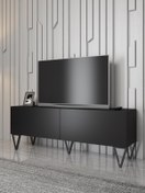 Resim Wood'n Love Emir 150 Cm Metal Ayaklı Tv Ünitesi - Siyah \u002F Siyah 