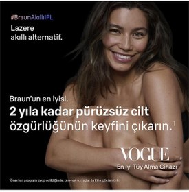 Resim Braun IPL Skin i·Expert Evde Lazerle Tüy Alma App ile Çanta Gillette Venus 4 Başlık PL7431 