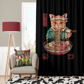 Resim Noodle Cat - Kedili Perde 