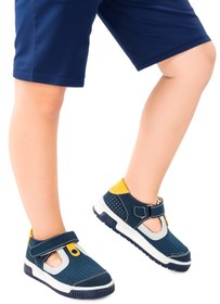 Resim Kiko Kids Ranger Erkek Çocuk Günlük Ayakkabı Petrol - Sarı 