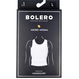 Resim Bolero Erkek Micro Modal Atlet Beyaz 