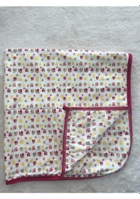 Resim Patili Çift Kat Empirme Battaniye 100 100 Cm Fuşya 