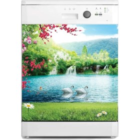 Resim Makinesi Sticker Kaplama Beyaz Eşya Kaplama Şelale Kuğu 