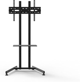 Resim Alpin Technology TV/Fuar Standı Bilgisayar Askı Aparatlı Sabit Ayaklı Metal TV Standı/Ünitesi 40" - 75" inç Uyumlu 