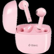 Resim TTEC 2KM141P AirBeat Go Gerçek Kablosuz TWS Bluetooth Kulak İçi Kulaklık Pembe 