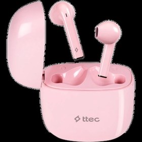 Resim TTEC 2KM141P AirBeat Go Gerçek Kablosuz TWS Bluetooth Kulak İçi Kulaklık Pembe 