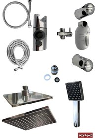 Resim Toptanfoni Robot Tepe Duş Sistemi Çok Fonksiyonlu Yağmurlama Duş Seti Diğer 