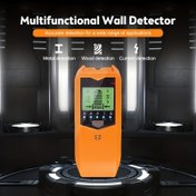 Resim JUEMEL 5-in-1 Çivi Bulucu Duvar Tarayıcısı - HD LCD Ekran, Ahşap, AC Kablosu, Metal Çiviler & Borular için Hassas Mikroişlemci Çipi, Işın Bulucular, Merkez ve Kenar 