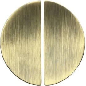Resim 4716 Yarım Daire Kulp Oval Antik Renk Tek Adet 32 mm Antik Tek Ebat SSY4716 0032 Abm 