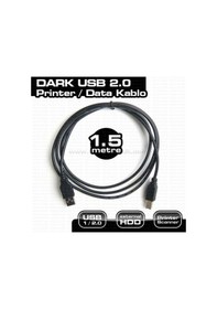Resim Dark 1.5M Emi Filtreli Usb 2.0 Printer Kablosu Dk-Cb-Usb2Prnl151 