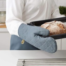 Resim IKEA Fırın Eldiveni Mavi 32 cm Fırın Tutacak 