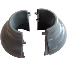 Resim Doğalgaz ocak flex hortumu rozeti mermer üstü delik tapa yüzük gri Gri 