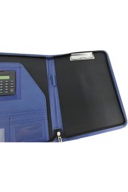 Resim Yıldızan Premium İş Portföyü Padfolio Organizer Fermuarlı Sekreterlik Dosya Hesap Makineli Kalem Bölmeli A4 K 