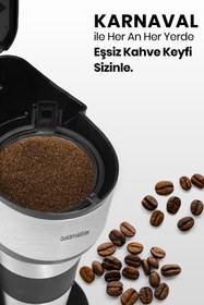 Resim GoldMaster Karnaval Seyahat Termos Bardaklı Bpa Içermeyen Kişisel Filtre Kahve Makinesi IN-6330 