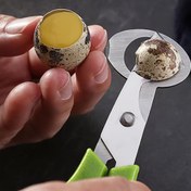 Resim 1parça Paslanmaz Çelik Çiğdem Yumurta Kesici, Yuvarlak Bıçak, Manuel Operasyon, Yumurta Açma, Kabuk Kırma, Yumurta Bölme için 