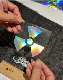 Resim Bay Etiket HLG15V2 Hologram Radyasyon İşareti Etiketi 