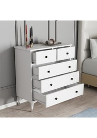 Resim Moxen Mobilya S11 Beyaz Şifonyer 