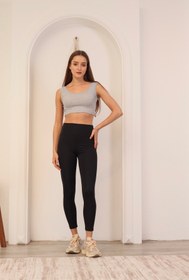 Resim MaberFranco Kadın Askılı Kare Crop Bluz 