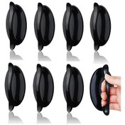 Resim 8'li Paket Siyah Kendinden Yapışkanlı Kulplar, Kapı Kolları, Kapı Ve Pencere 