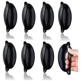 Resim 8'li Paket Siyah Kendinden Yapışkanlı Kulplar, Kapı Kolları, Kapı Ve Pencere 