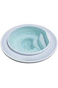 Resim Aquavia Beyaz Masaj Havuzu Capri Spa Jakuzi Terapi Havuzu Masaj Küveti Spa Massage Pool 