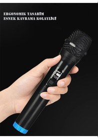 Resim Techtic V-102 Vhf Kablosuz Mikrofon Profosyonel Cami Okul Otobüs 