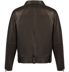 Resim Torino Kadın Siyah Biker Oversize Deri Ceket - Siyah / S 