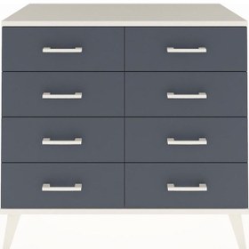 Resim Hyperion Şifonyer 8 Çekmeceli 88x44x80 Çam-aytaşı/antrasit Aytaşı/antrasit 